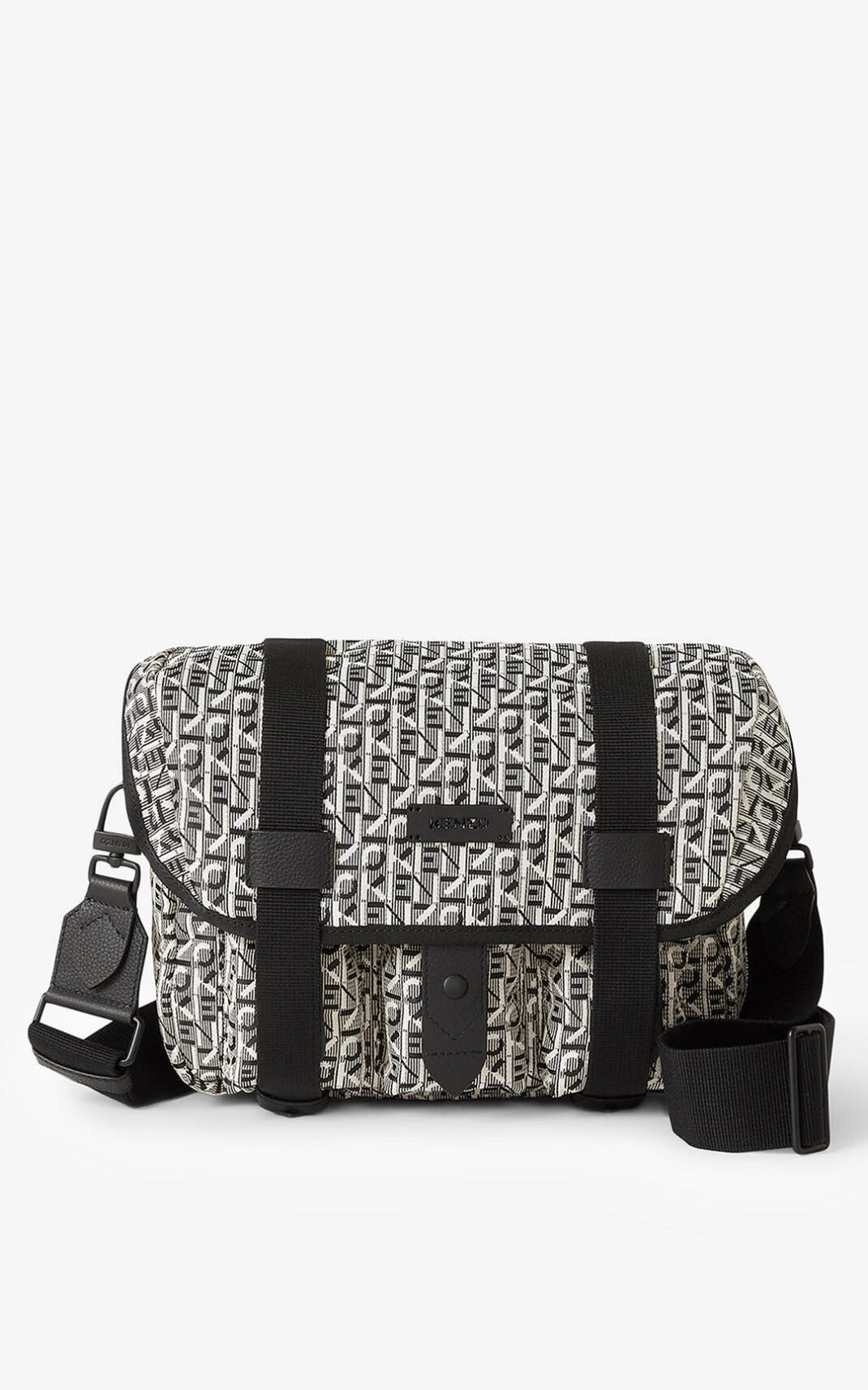 Kenzo Courier small jacquard Axelremsväska Herr | 76053-ZQKW